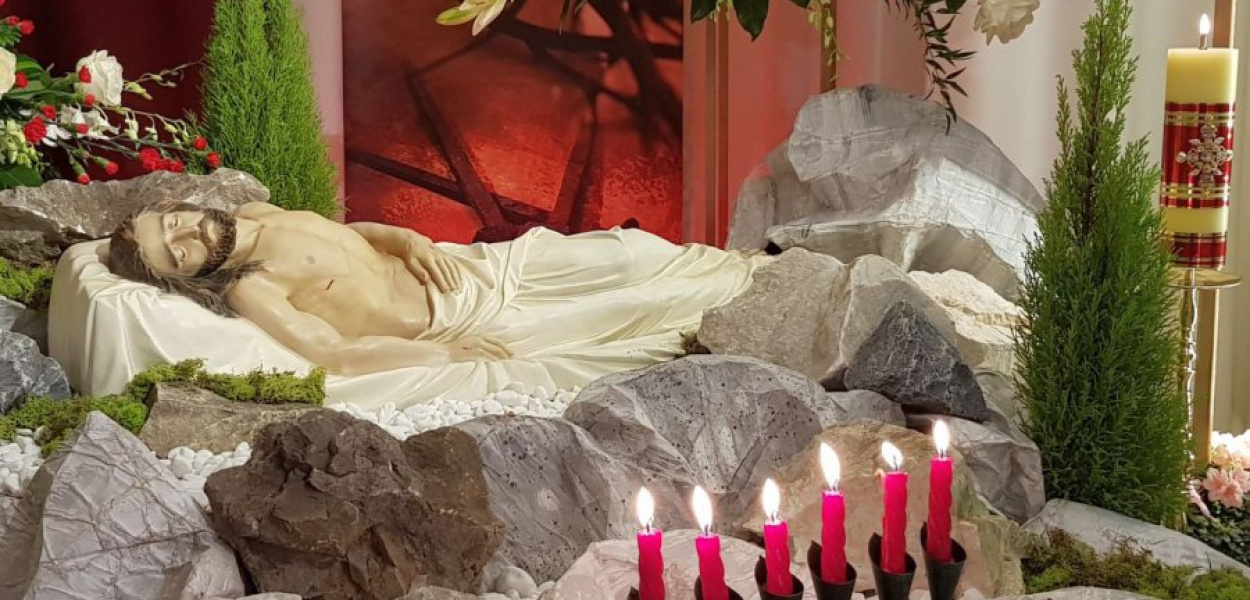 Figura Chrystusa z Grobu Pańskiego z kościoła na chrzanowskich Kątach