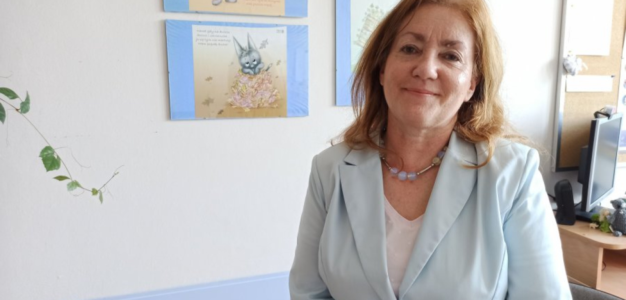 Mirosława Iwaszkiewicz, polonistka z SP10 w Chrzanowie i egzaminatorka. Fot. NF