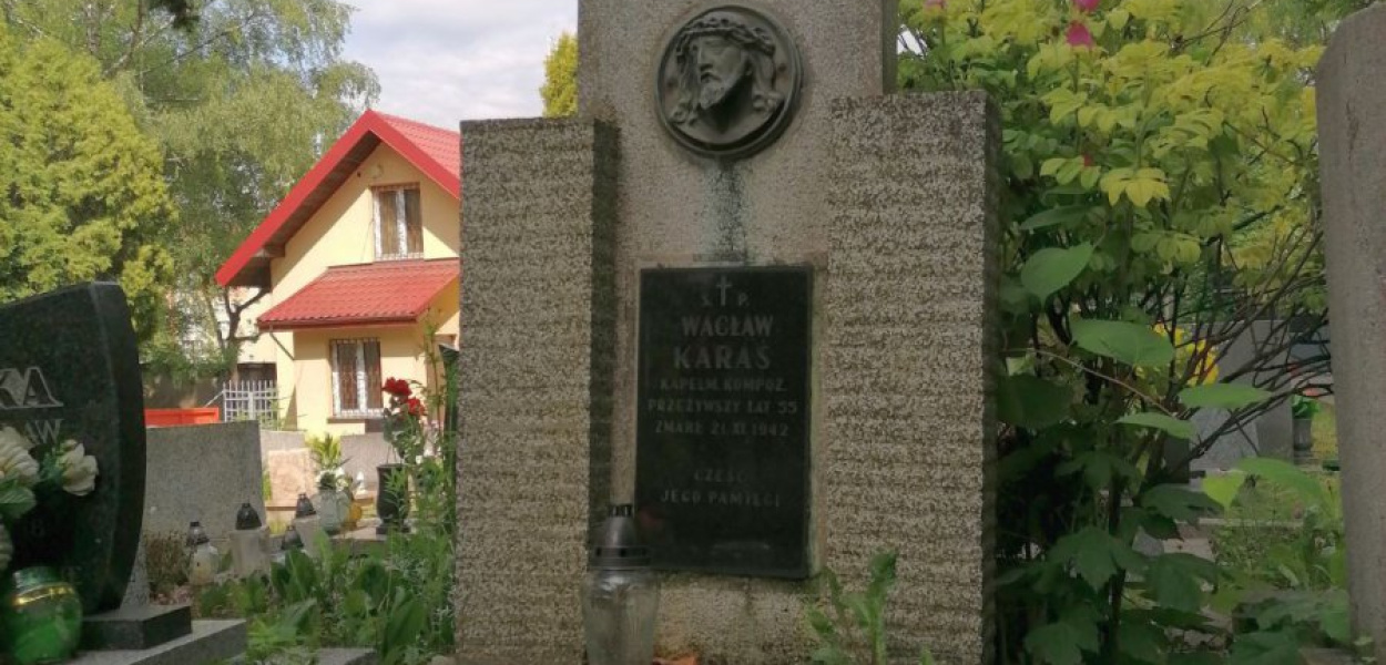 Grób Wacława Karasia na chrzanowskim cmentarzu