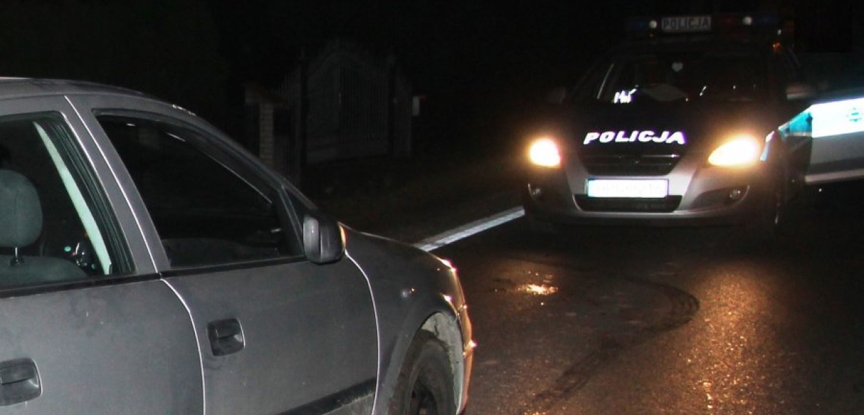 Nocna kontrola drogowa KPP Oświęcim