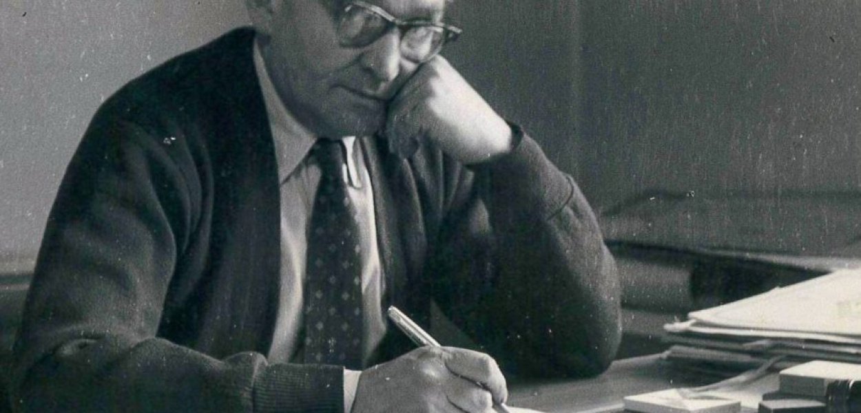 Alfons Długosz. Fot. Michał Kaszowski, archiwum Działu Regionalnego Mediateki - Biblioteki Miejskiej w Wieliczce 