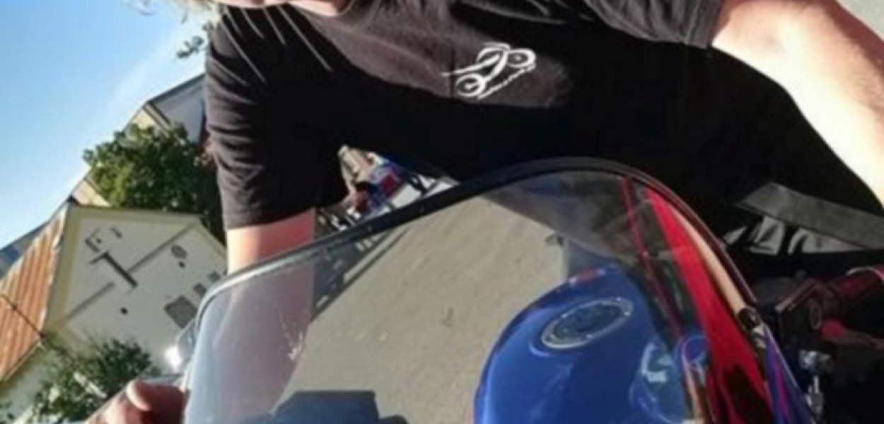 Dariusz Drążkiewicz wolne chwile wykorzystuje na jazdę na motocyklu