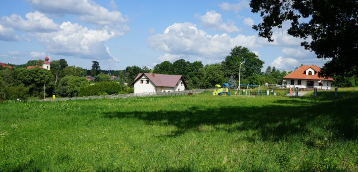 Na łące między parkiem dworskim a domem wiejskim mógłby powstać kompleks sportowy