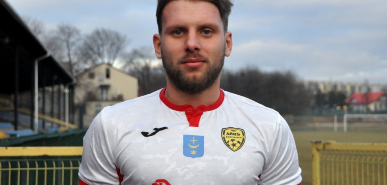 Jedną z bramek dla MKS-u zdobył pomocnik Adrian Zybiński, fot. Michał Koryczan