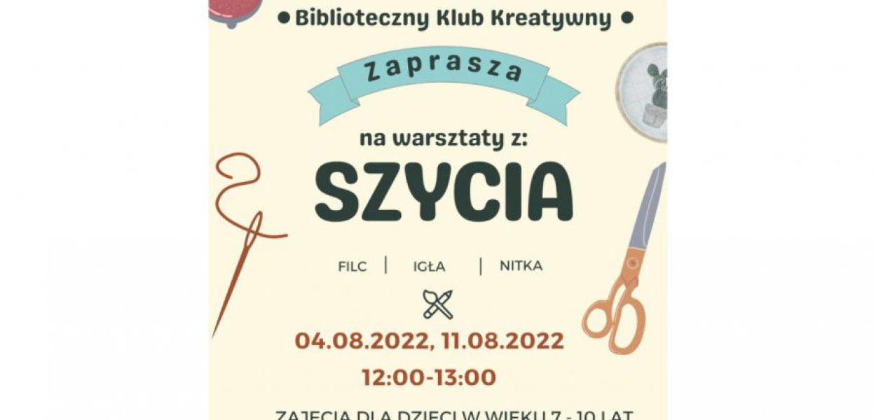 Na warsztaty szycia obowiązują zapisy