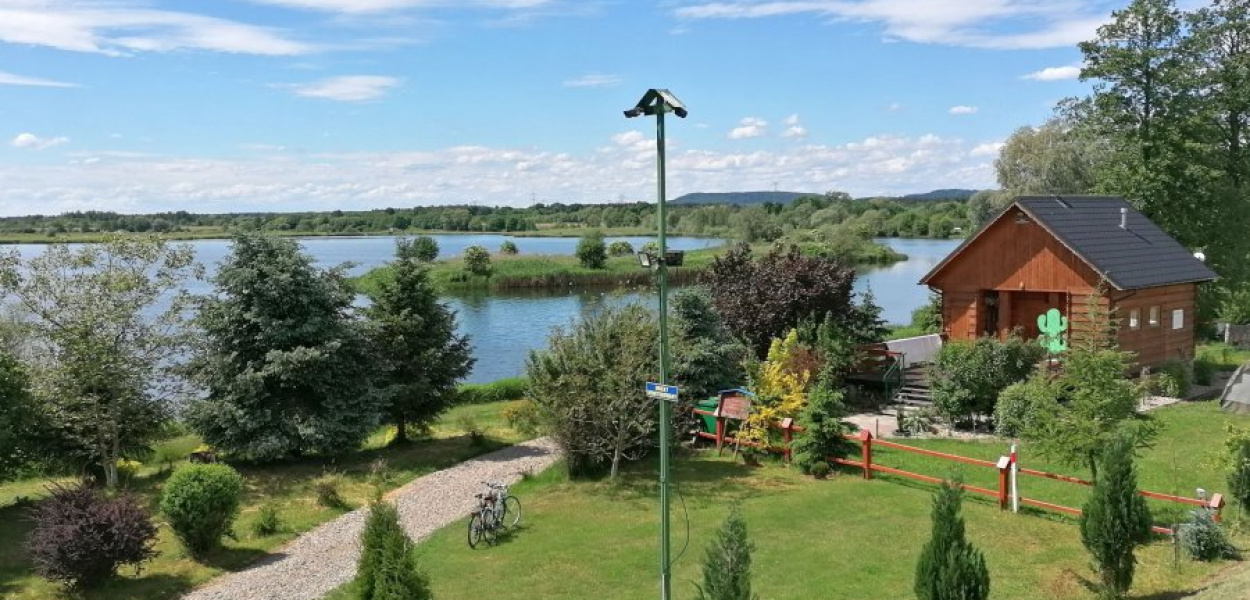 Widok okolic Rozkochowa z Wiślanej Trasy Rowerowej 