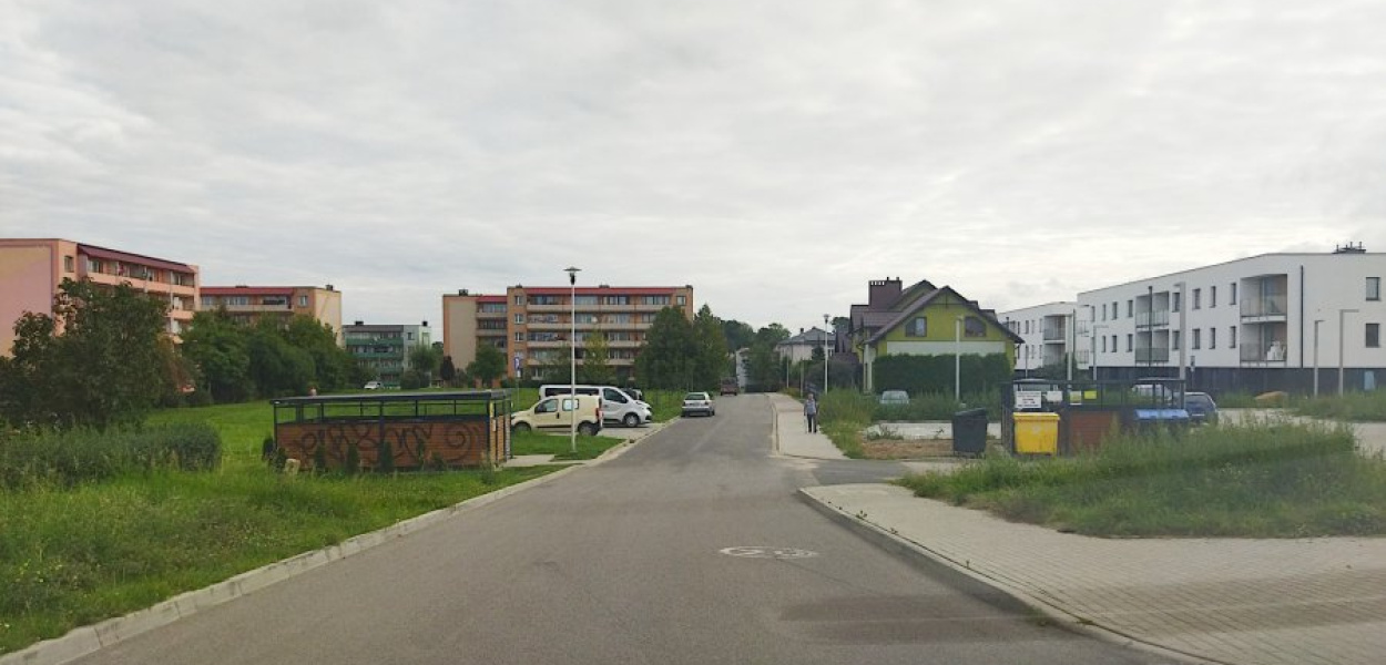 Ul. Kościelna na chrzanowskim osiedlu Południe