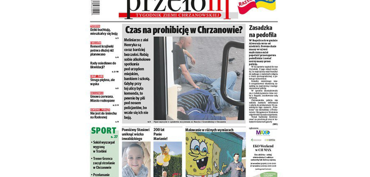 Okładka 37. numeru tygodnika Przełom
