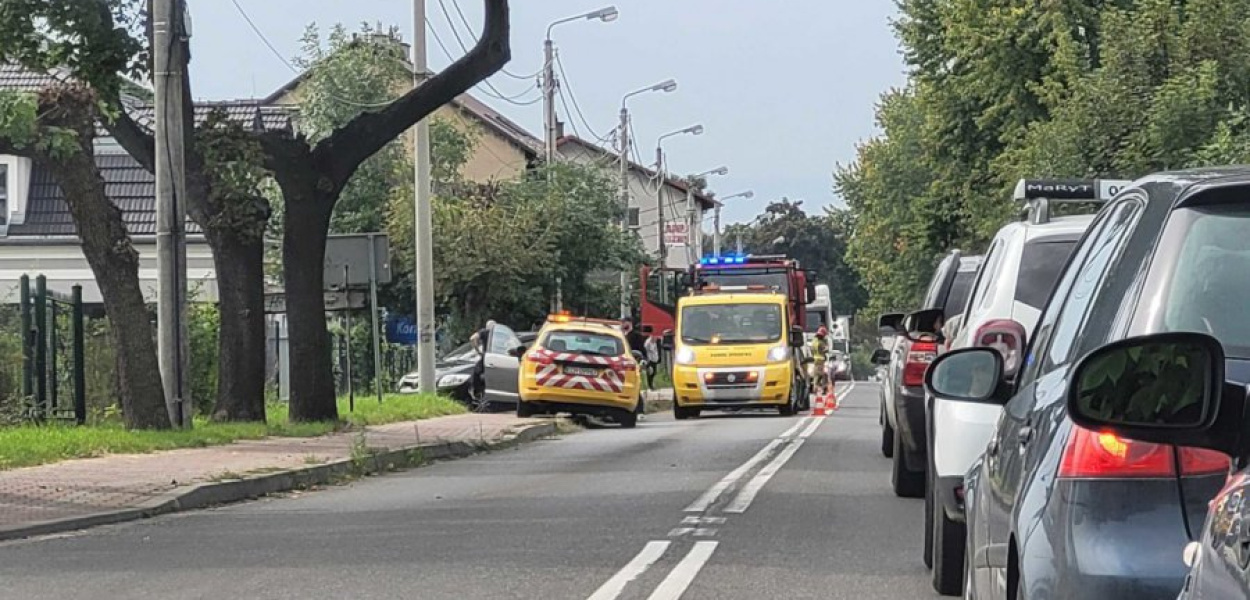 Kolizja na ul. Podwale. FOT. Alicja Molenda