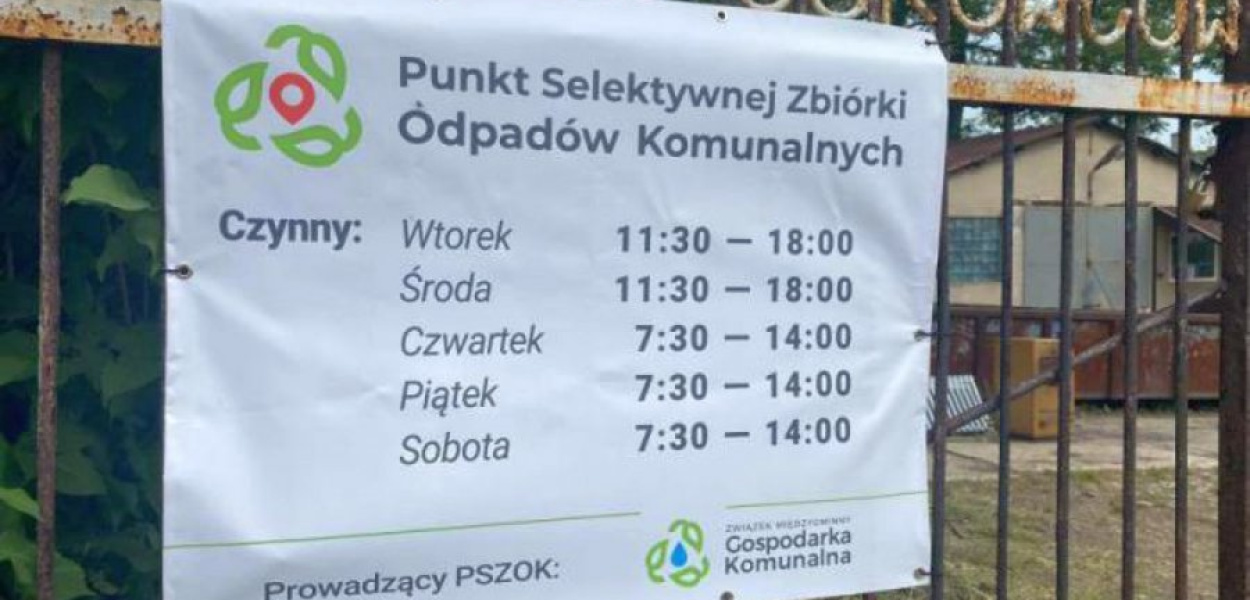 PSZOK-i są czynne od wtorku do soboty