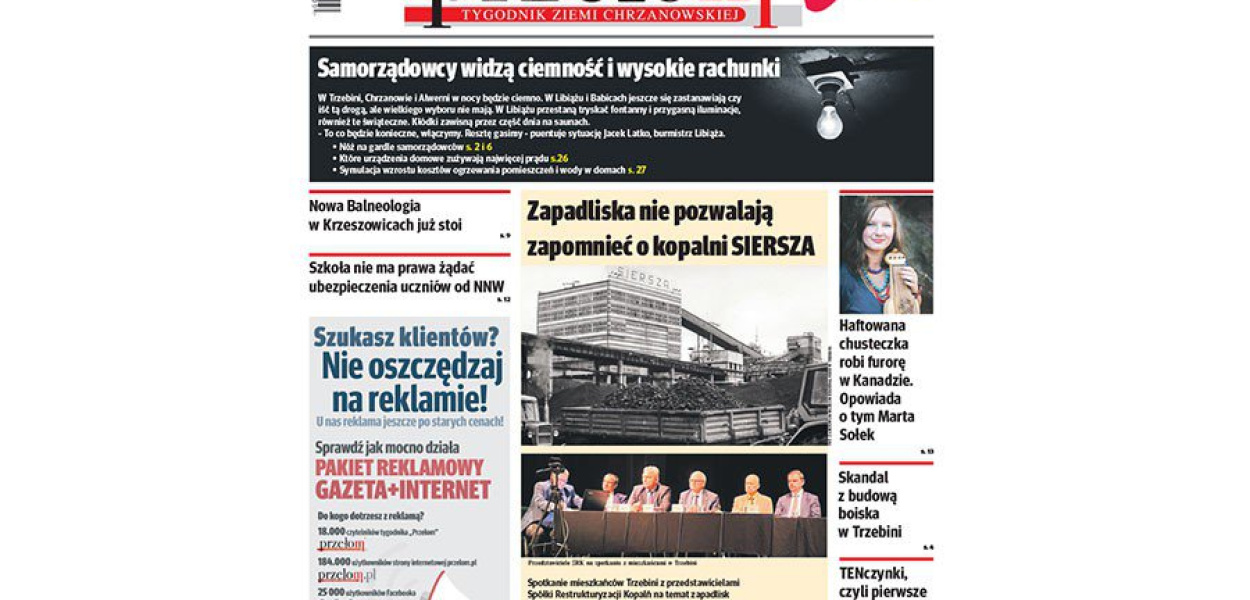 Okładka najnowszego 39. numeru tygodnika &quot;Przełom&quot;