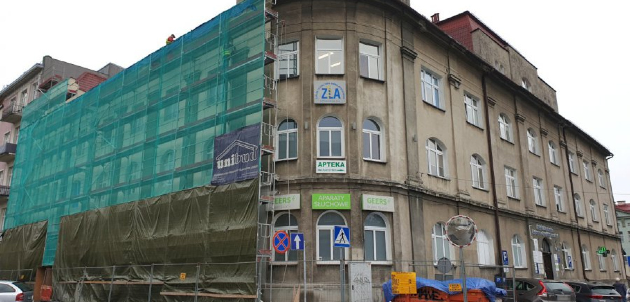 Remontowany budynek ZLA w Chrzanowie