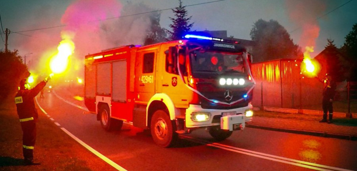 Nowy wóz bojowy OSP Jankowice. Fot. Piotr Obal