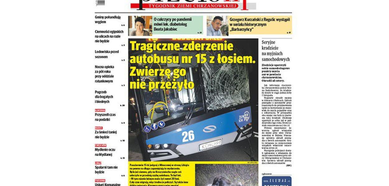 Okłdka 45. numeru tygodnika &quot;Przełom&quot;