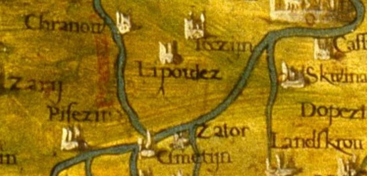 Mapa z 1577 r. znajdująca się we Florencji potwierdza istnienie zamku w Chrzanowie. Fot. FB Muzeum w Chrzanowie