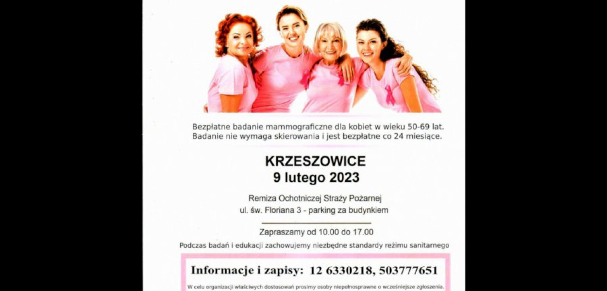 Na bezpłatne badania mammograficzne można się już zapisywać