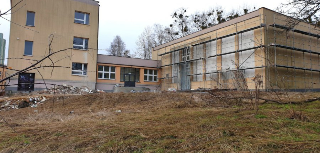 W budynku przy ul. Borelowskiego trwają prace modernizacyjne