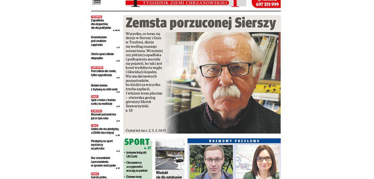 Okładka 6. numeru tygodnika &quot;Przełom&quot;