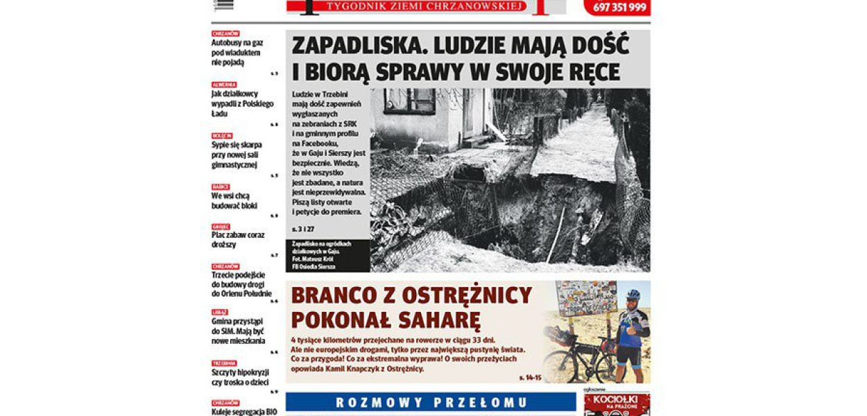 Okładka tygodnika &quot;Przełom&quot; nr 9/2023