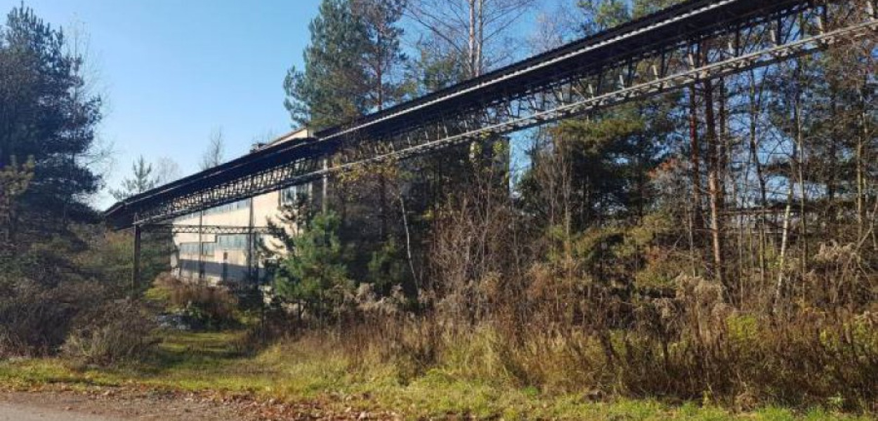 Zabudowania po byłej upadowej kopalni Janina - Ruch II w Libiążu (widok od ul. Paprociej)