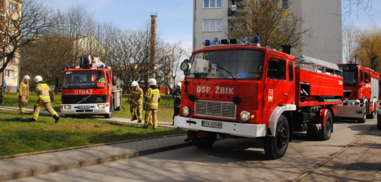 W niedzielę przy ul. Długiej musieli interweniować strażacy. FOT. OSP Tenczynek