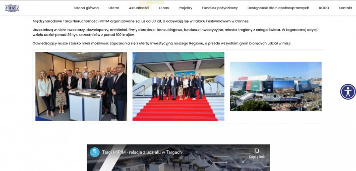 Zdjęcia z wyjazdu są udostępnione na stronie Agencji Rozwoju Małopolski Zachodniej https://armz.pl/?p=2661