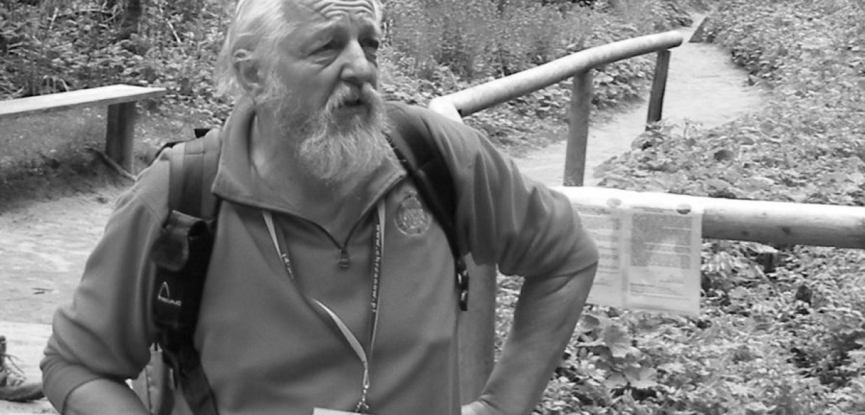 Wacław Oczkowski podczas jednej z wycieczek