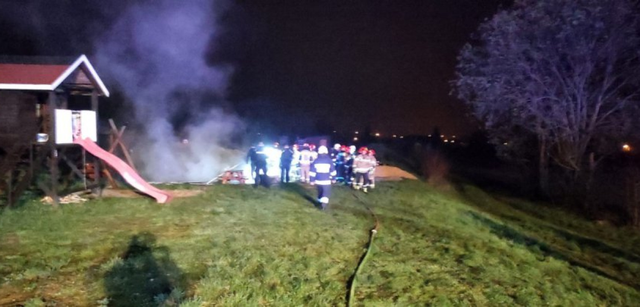 W czwartek doszło do pożaru przy ul. Wyzwolenia w Balinie. FOT. OSP Balin