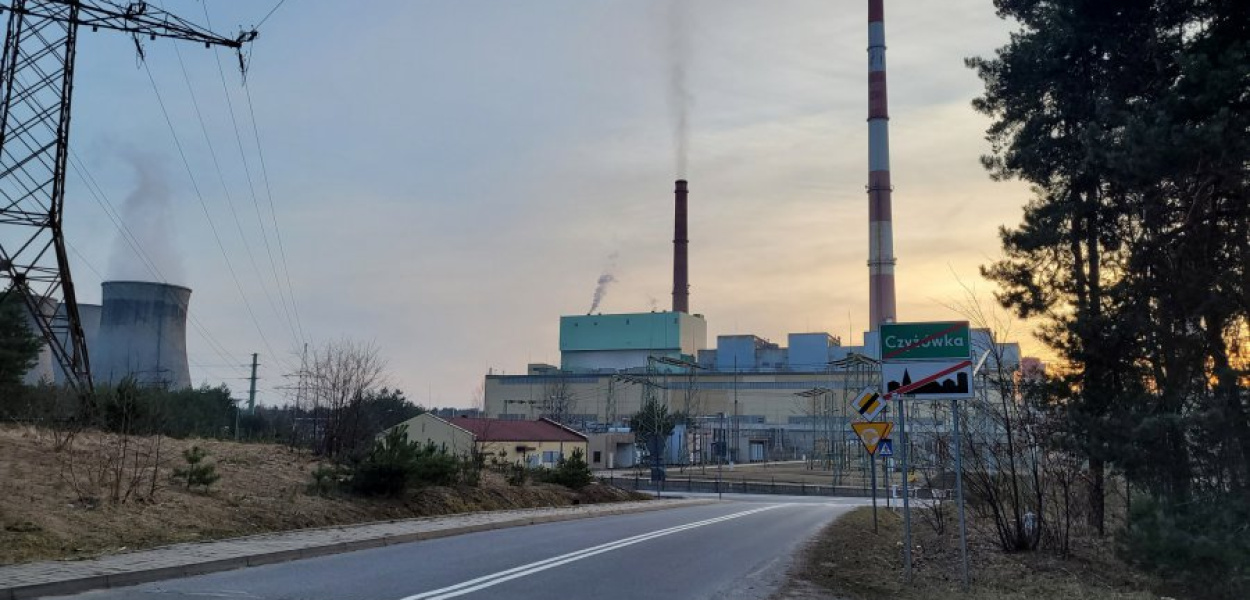 Elektrownia Siersza od strony Czyżówki