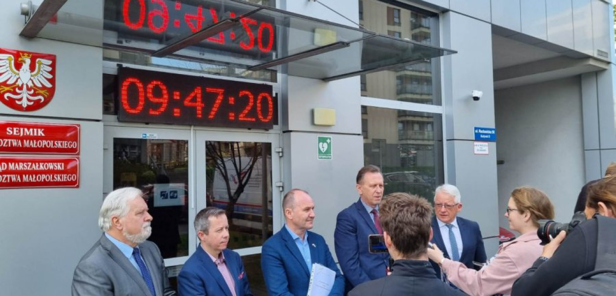 Podczas konferencji prasowej w Krakowie