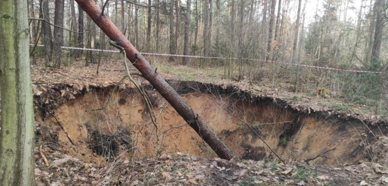 Na tereny zagrożone zapadliskami obowiazuje zakaz wstępu