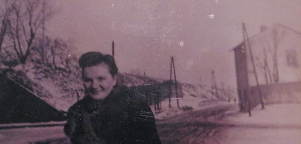 Nowo powstała ul. Podwale w Chrzanowie zimą 1941/1942 r.