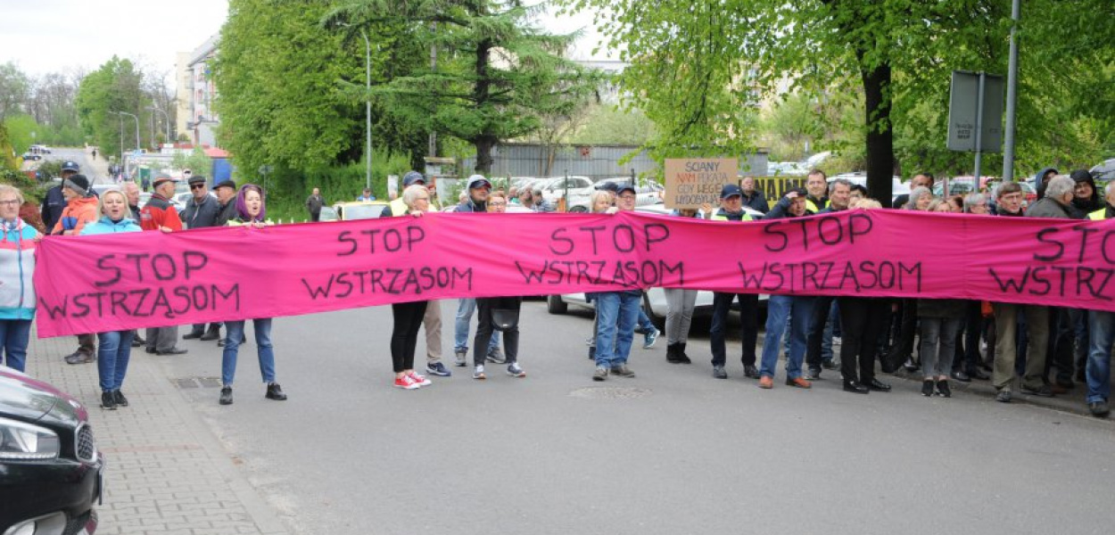 Zeszłotygodniowe manifestacje pod ZG Janina w Libiążu