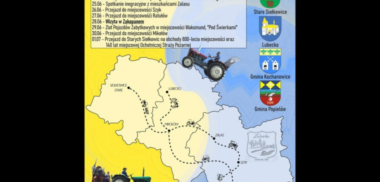 25 czerwca rajd zabytkowych traktorów dotrze do Zalasu