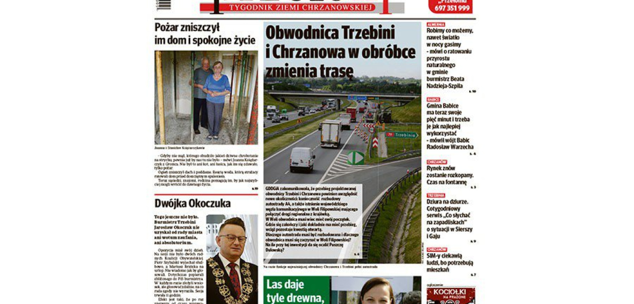 Okładka 26. numeru tygodnika &quot;Przełom&quot; 