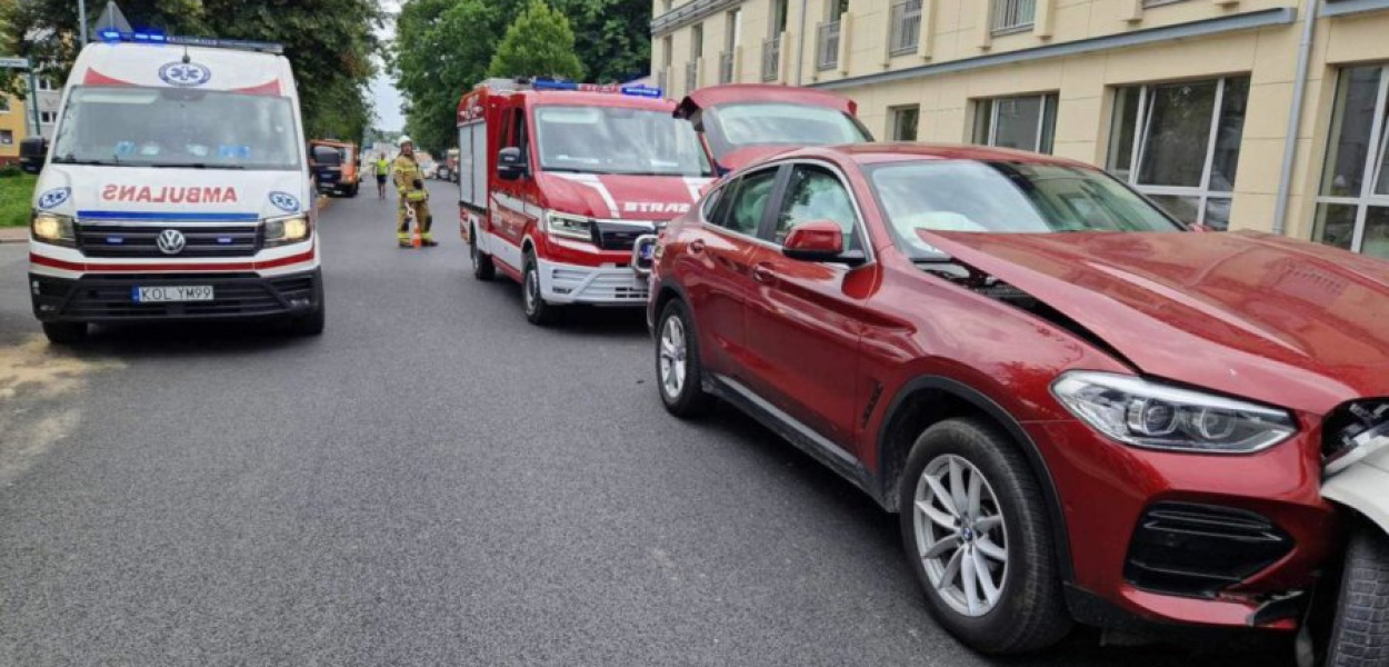 W poniedziałek na ul. Daszyńskiego doszło do wypadku. FOT. OSP Krzeszowice