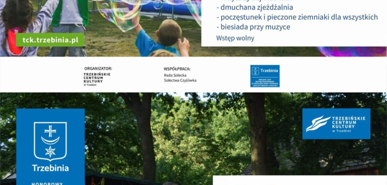 Plakat - Piknik Rodzinny w Czyżówce oraz Festyn Odpustowy w Karniowicach