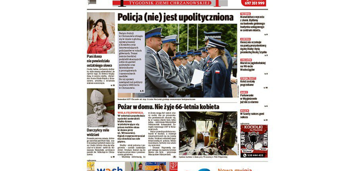 Okładka 29. numeru tygodnika &quot;Przełom&quot;