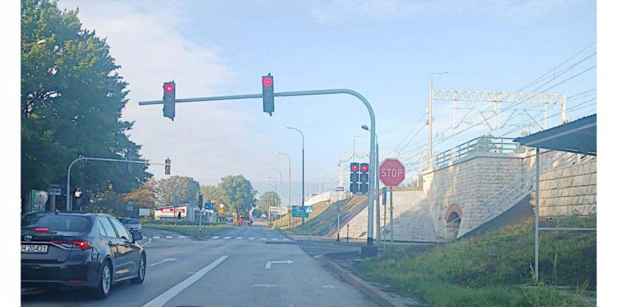 Sygnalizacja na ul. Podwale w Chrzanowie, przy skrzyżowaniu z Sienną. FOT. JANUSZ KRUPNIK