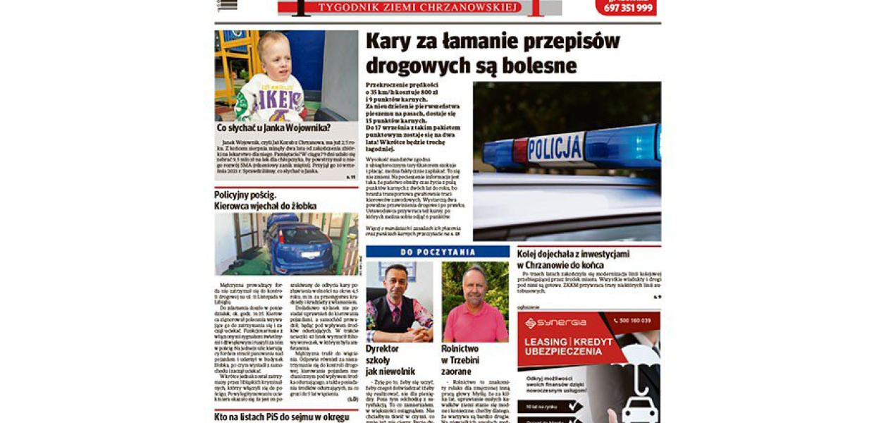 Okładka 35. numeru tygodnika &quot;Przełom&quot;