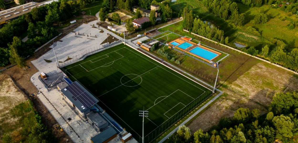 Zmodernizowany ośrodek rekreacyjno-sportowy na chrzanowskich Kątach. FOT. FB GMINA CHRZANÓW