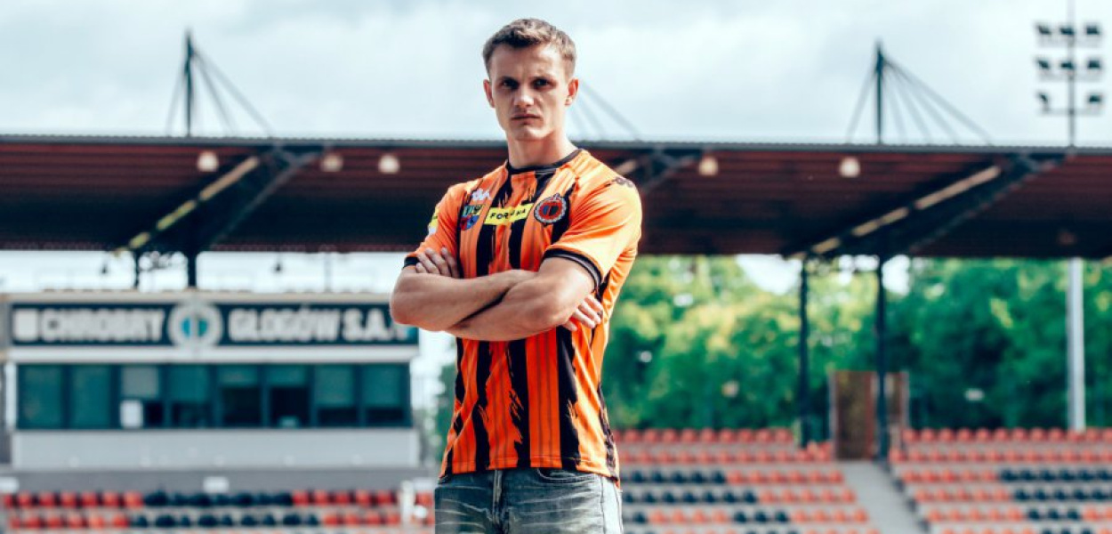 Patryk Plewka. Fot. Udostępnione przez Chrobrego Głogów
