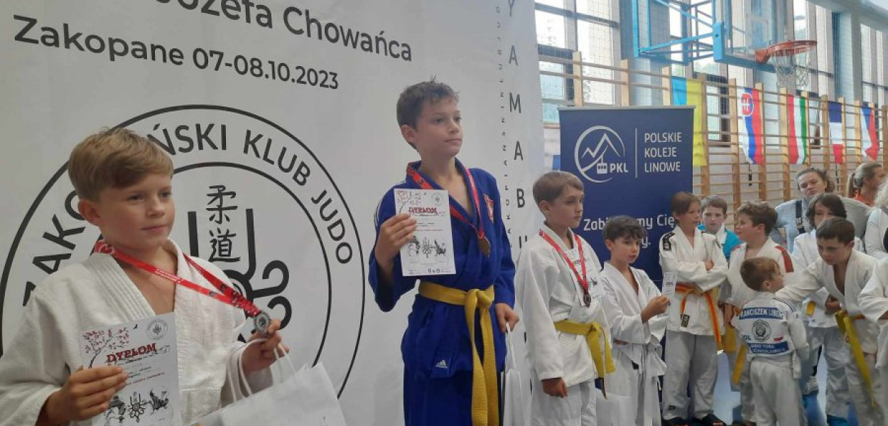 Wojciech Dudek ze złotym medalem, fot. Klub Sportowy Judo Kangury