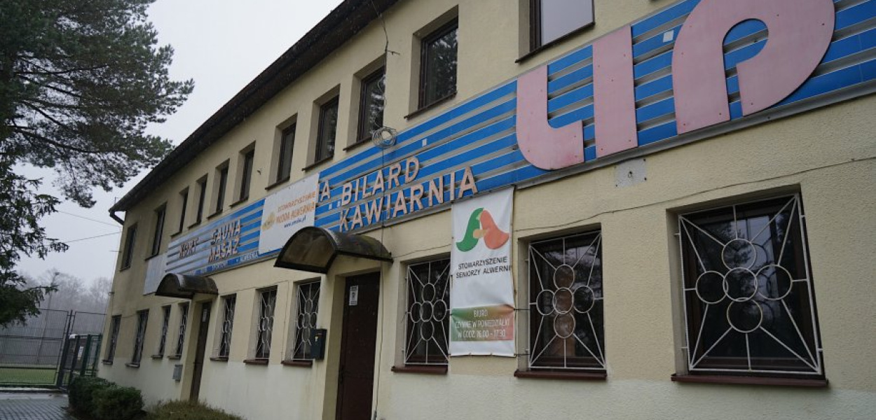 Budynek stadionowy przy ul. Zięby w Alwerni