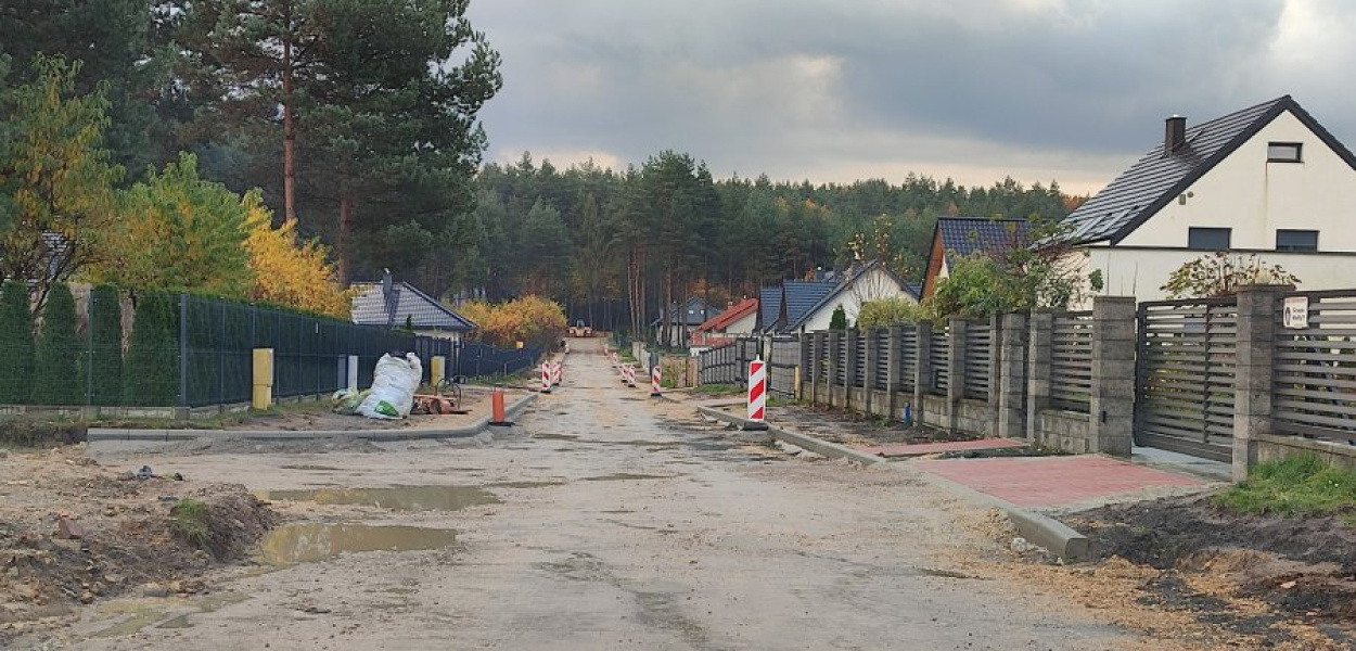 Budowa ul. Borówkowej na chrzanowskim Kościelcu