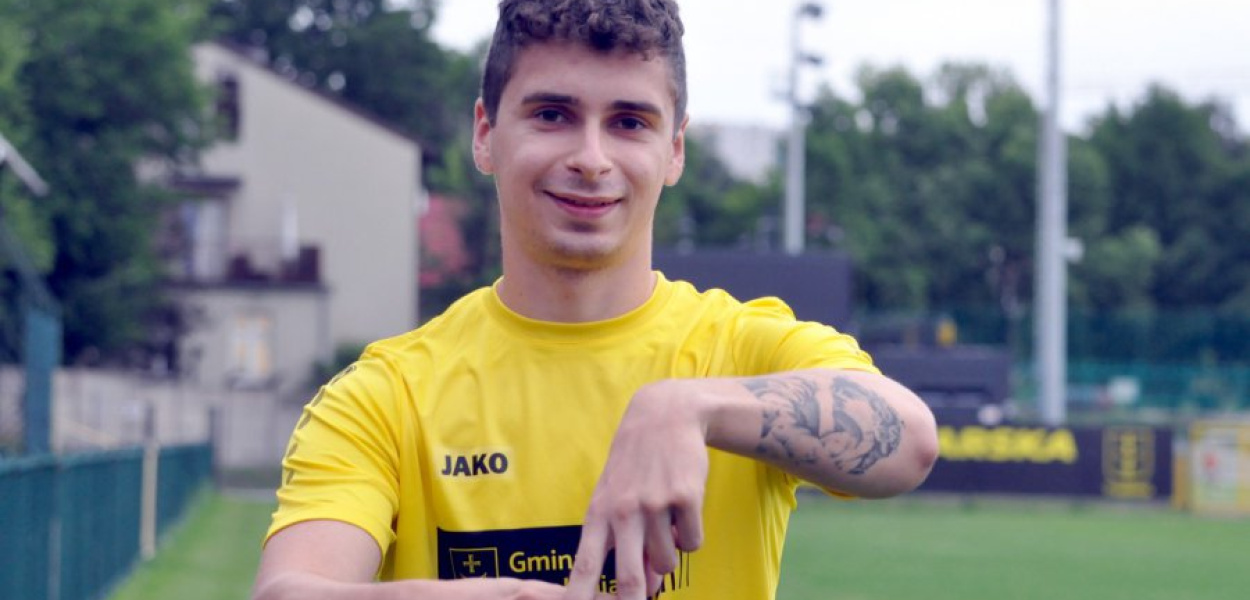 Dawid Jampich zdobył bramkę dla MKS Trzebinia w sparingu z Zagłębiem II Sosnowiec