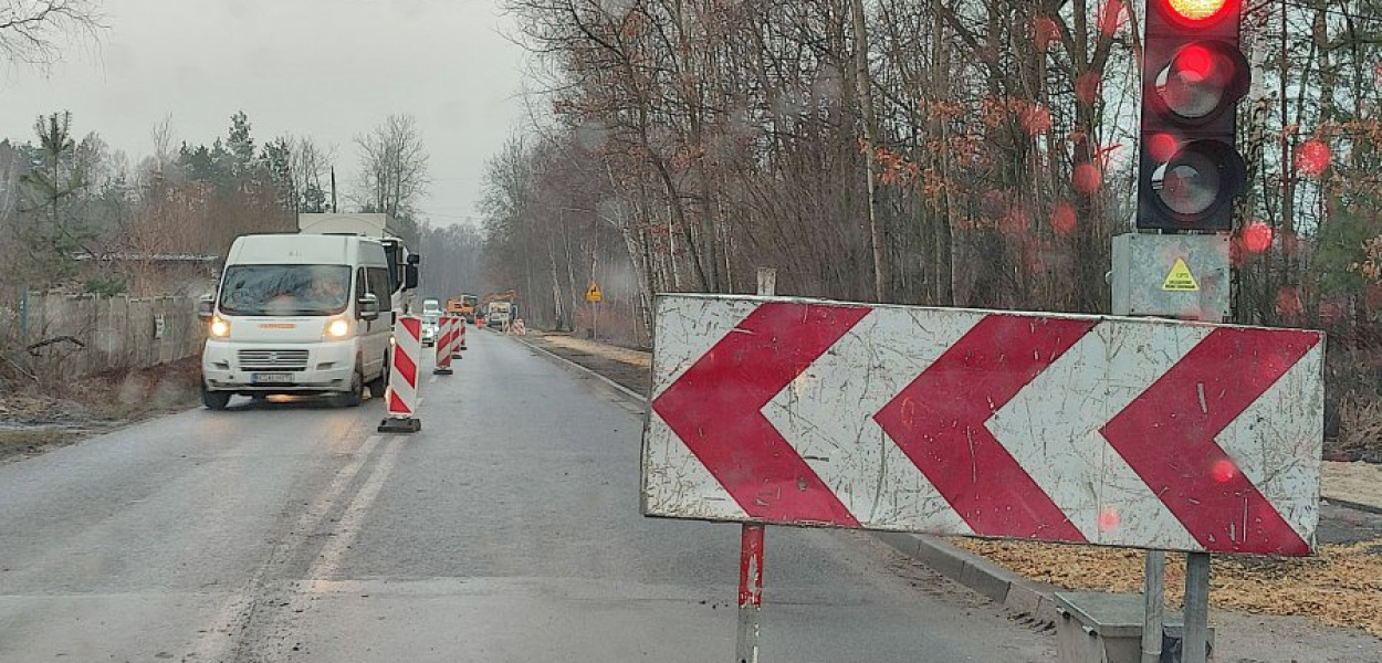 Aktualnie obowiązuje ruch wahadłowy na fragmencie ul. Słowackiego w Trzebini