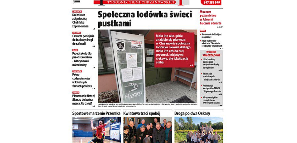 Okładka 11. numeru tygodnika &quot;Przełom&quot;