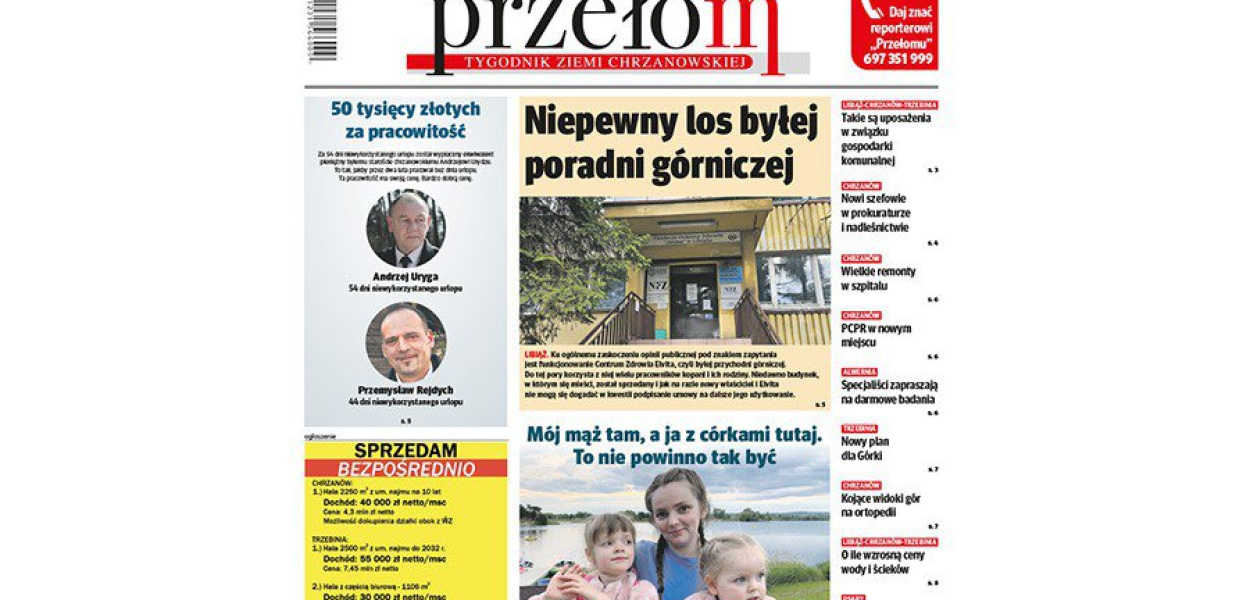 Okładka 24. numery tygodnika &quot;Przełom&quot;