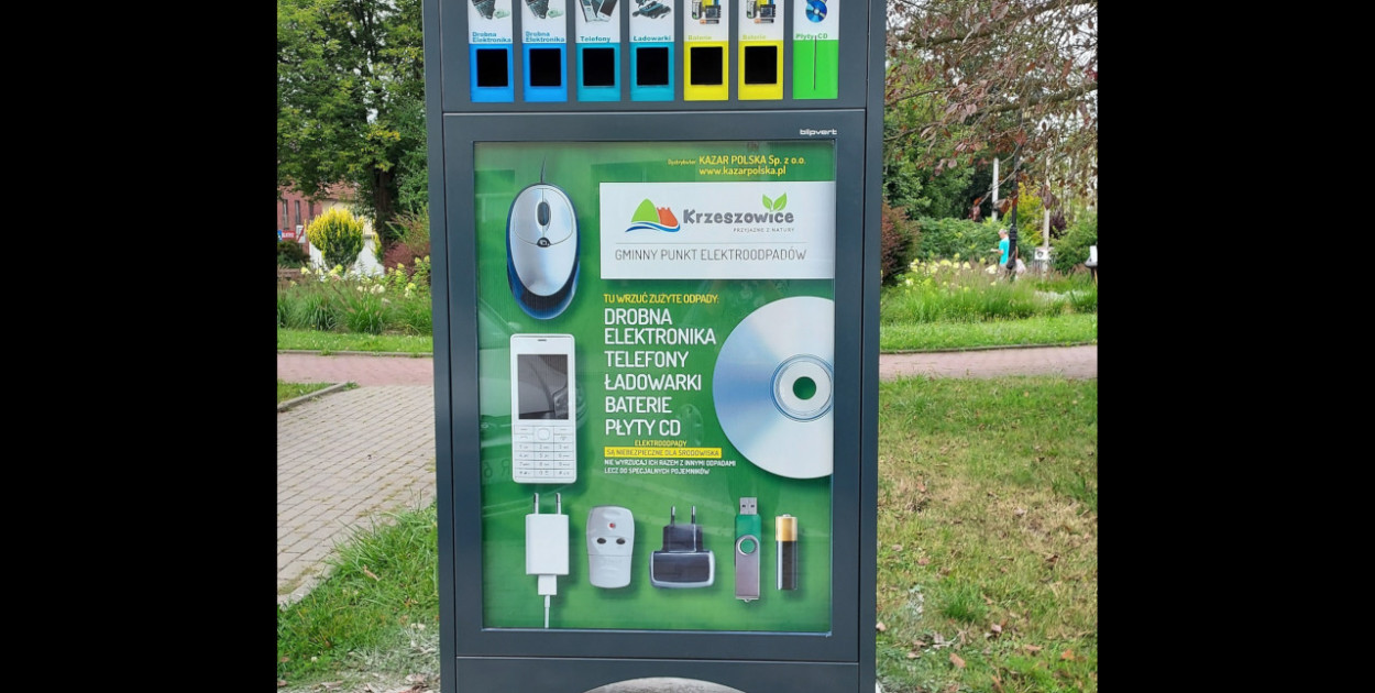 Pojemnik na elektrośmieci. FOT. Katarzyna Soska-Więcek